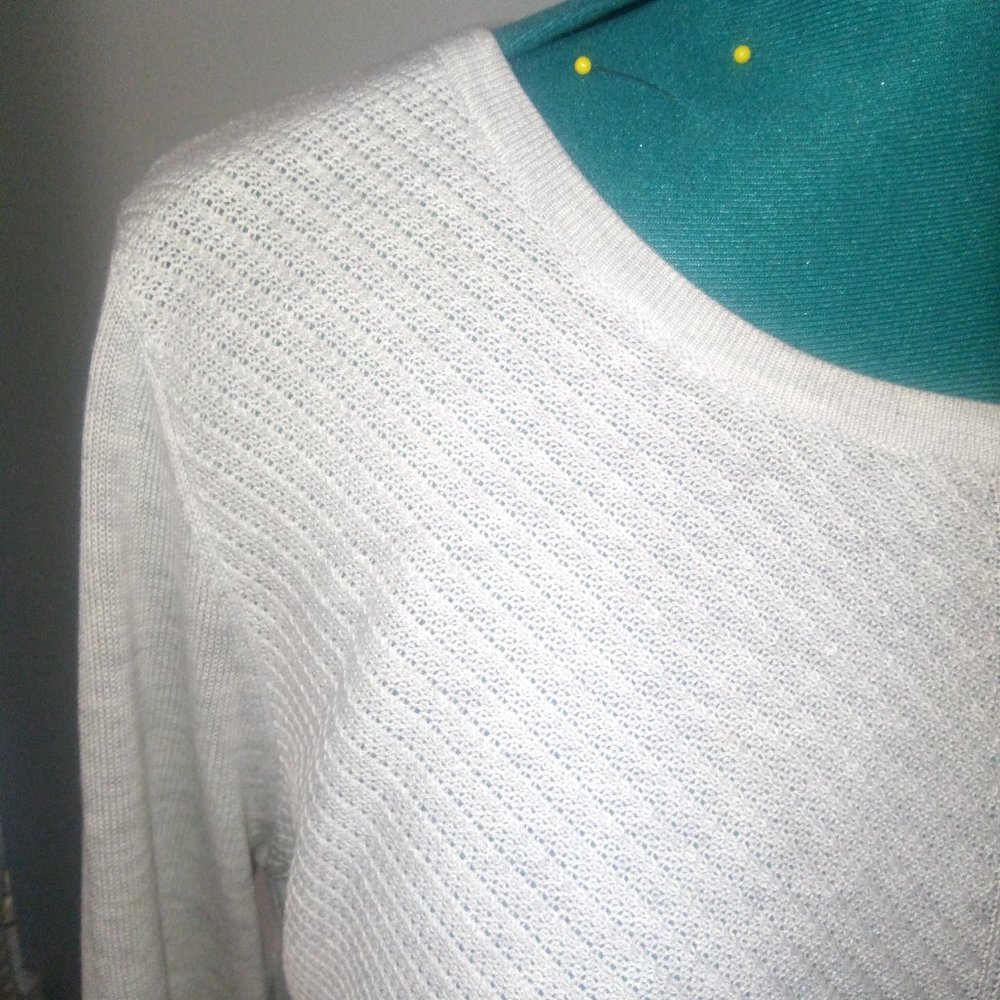 Calvin Klein Lightweight Knit 2fer Top Sz L - Picture 4 of 13